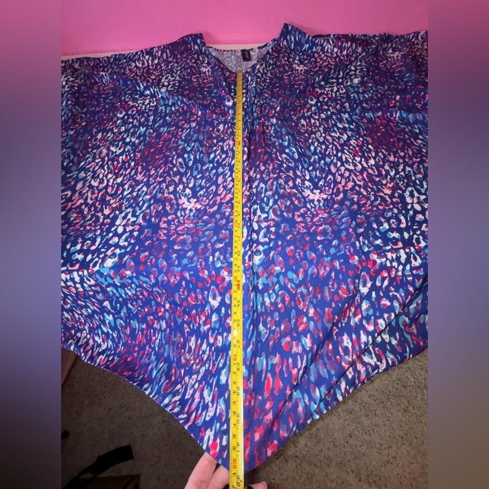 Swimsuits For All Blue and Pink Oversized Tunic - Picture 10 of 12